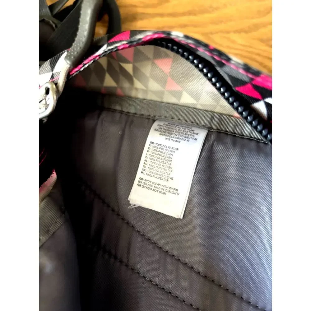 The North Face Jester Backpack Black & Pink Honeycomb Geo Women's